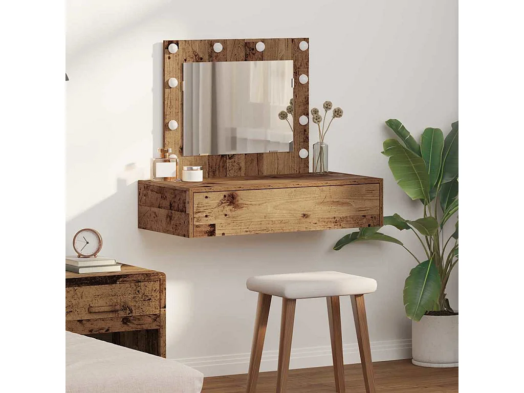 Table de Toilette Marron 83 x 40 x 70 cm Bois d'ingénierie