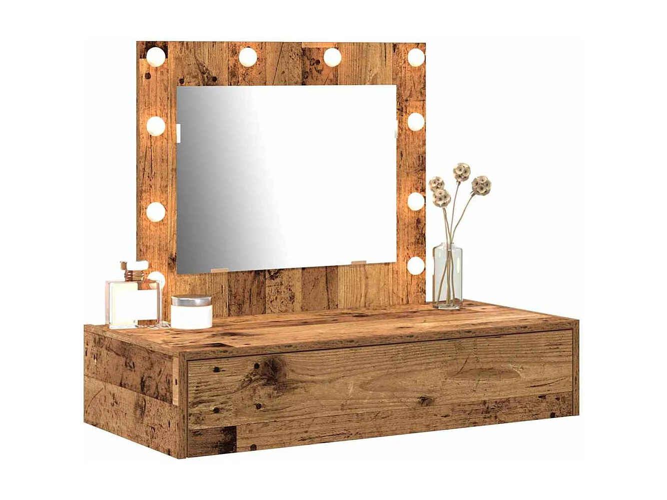 Table de Toilette Marron 83 x 40 x 70 cm Bois d'ingénierie