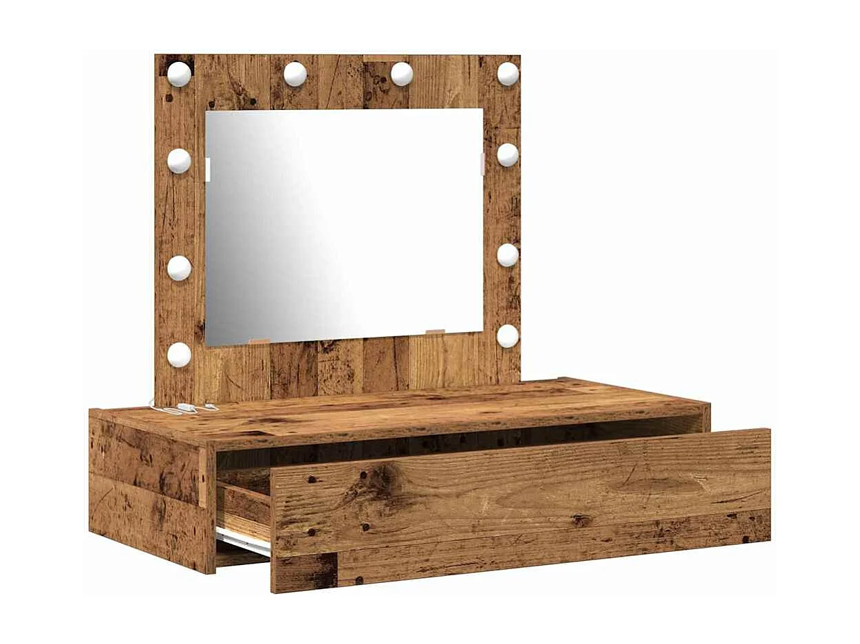 Table de Toilette Marron 83 x 40 x 70 cm Bois d'ingénierie