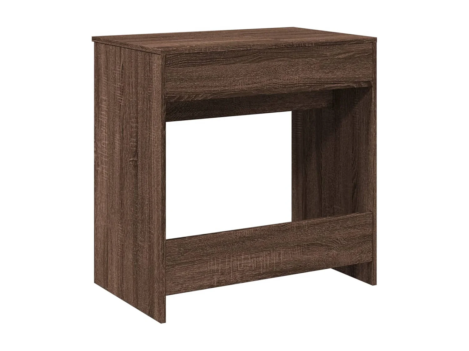 Coiffeuse avec miroir chêne marron 73x46,5x120 cm