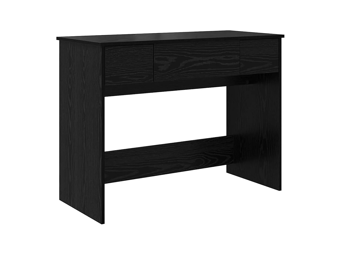 Table de Toilette Chêne noir 100 x 45 x 76 cm Bois d'ingénierie