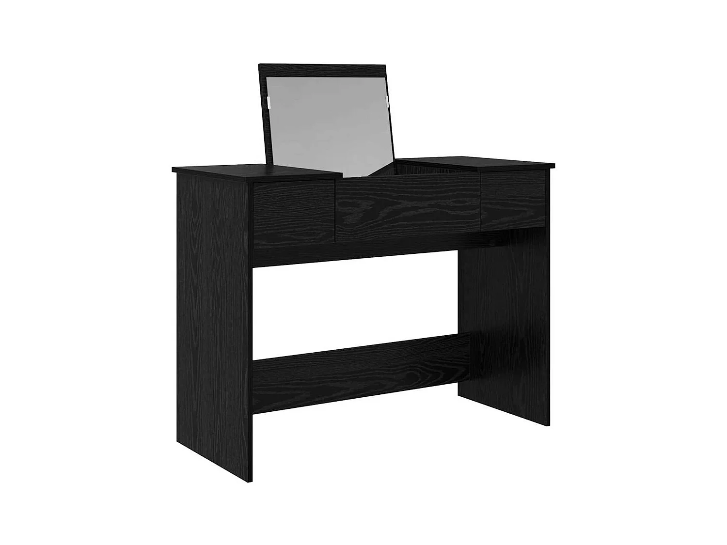 Table de Toilette Chêne noir 100 x 45 x 76 cm Bois d'ingénierie