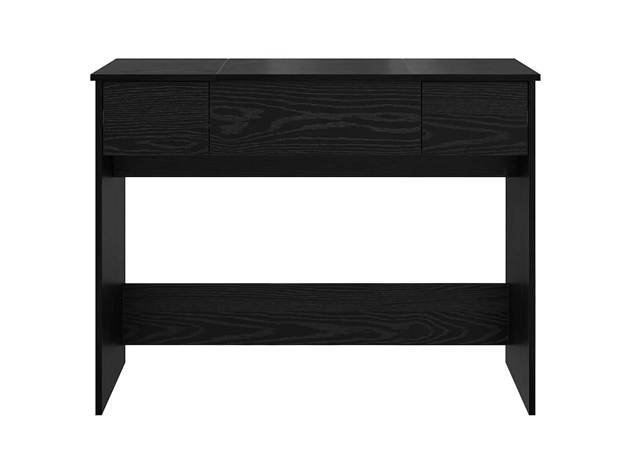 Table de Toilette Chêne noir 100 x 45 x 76 cm Bois d'ingénierie