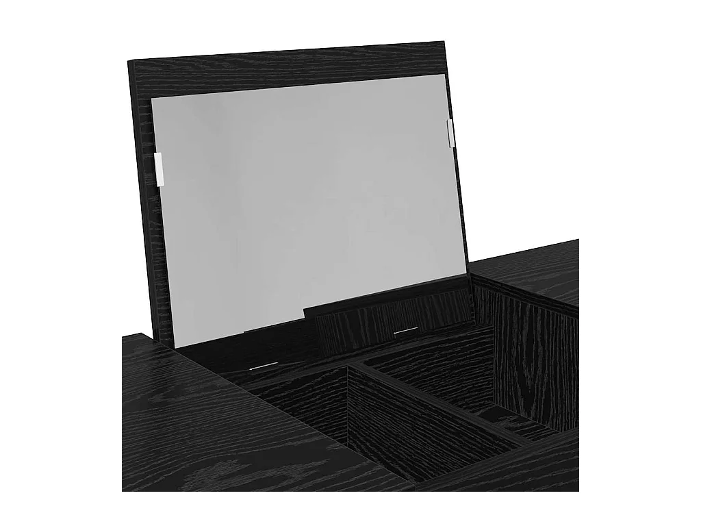 Table de Toilette Chêne noir 100 x 45 x 76 cm Bois d'ingénierie