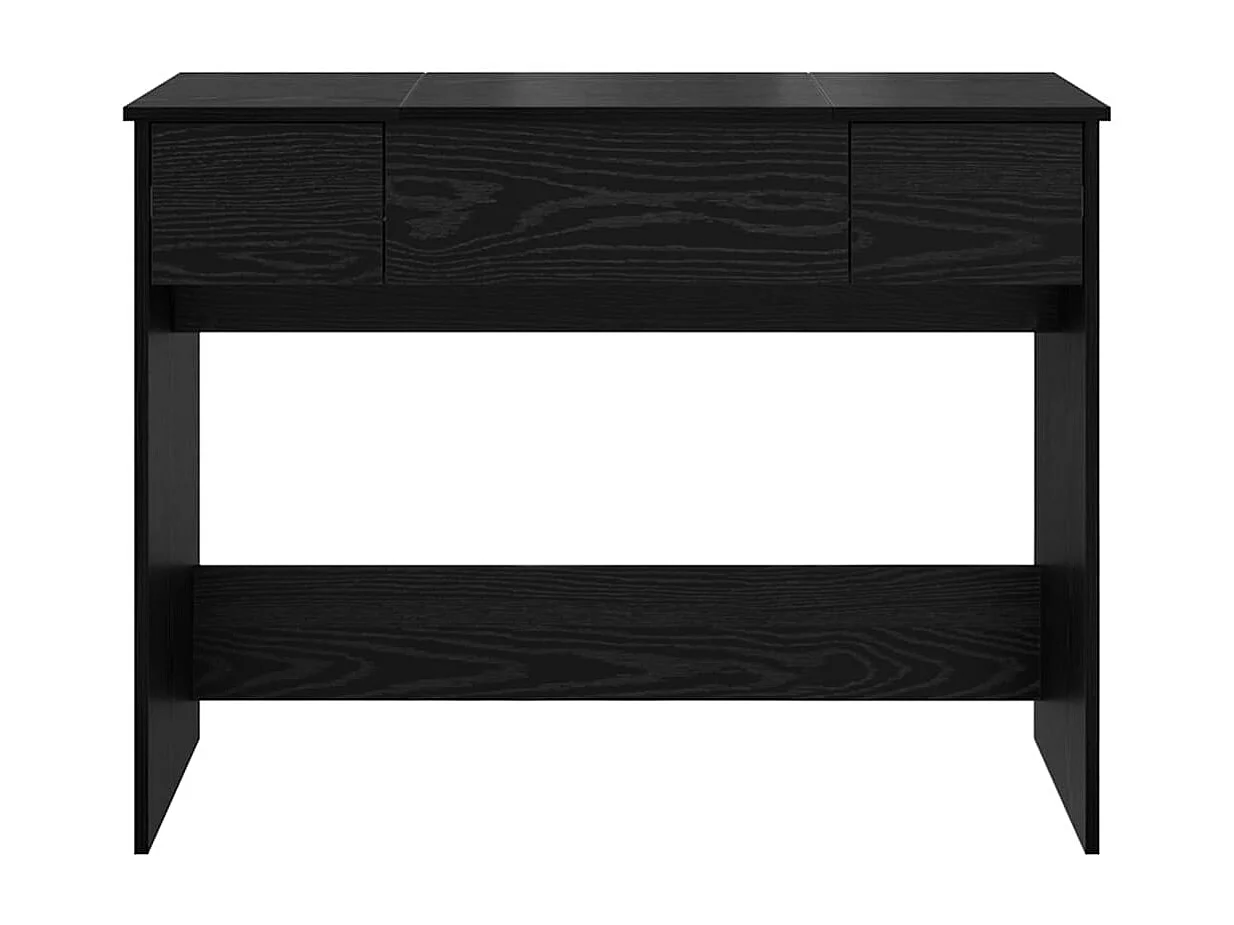 Table de Toilette Chêne noir 100 x 45 x 76 cm Bois d'ingénierie