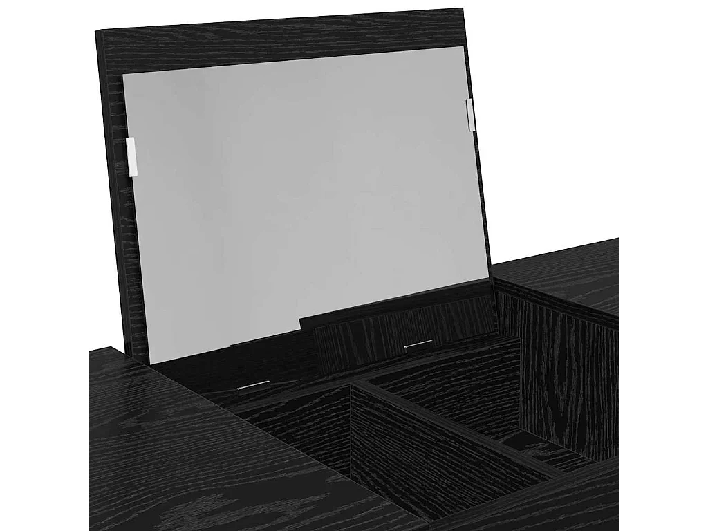 Table de Toilette Chêne noir 100 x 45 x 76 cm Bois d'ingénierie