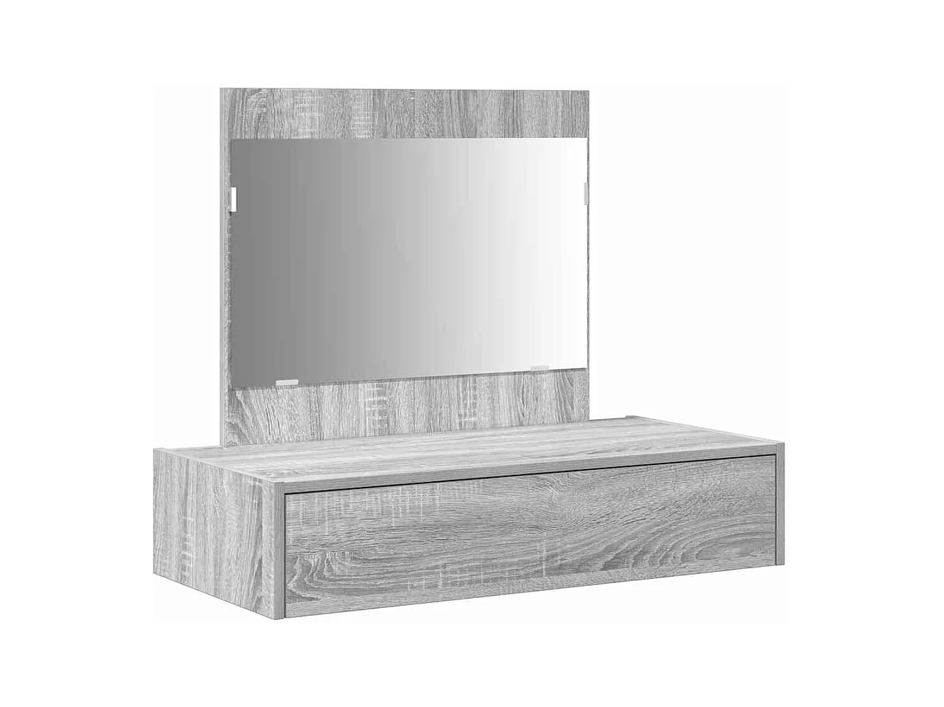 Table de Toilette Gris 83 x 40 x 70 cm Bois d'ingénierie