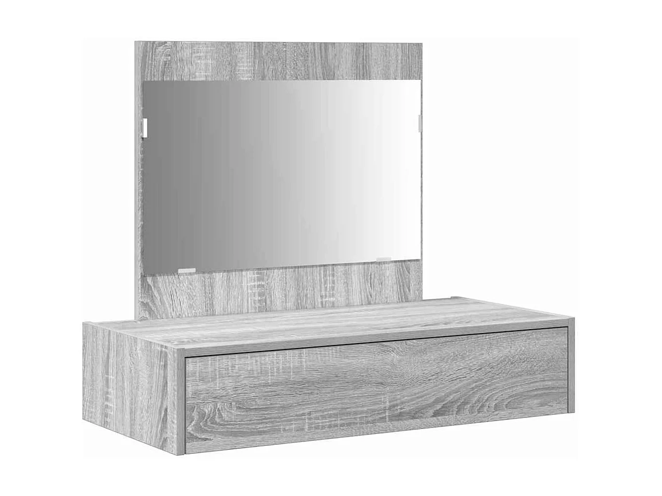 Table de Toilette Gris 83 x 40 x 70 cm Bois d'ingénierie