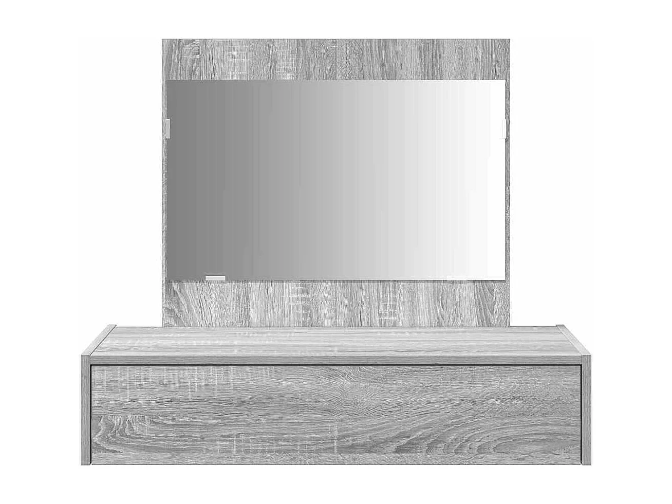 Table de Toilette Gris 83 x 40 x 70 cm Bois d'ingénierie