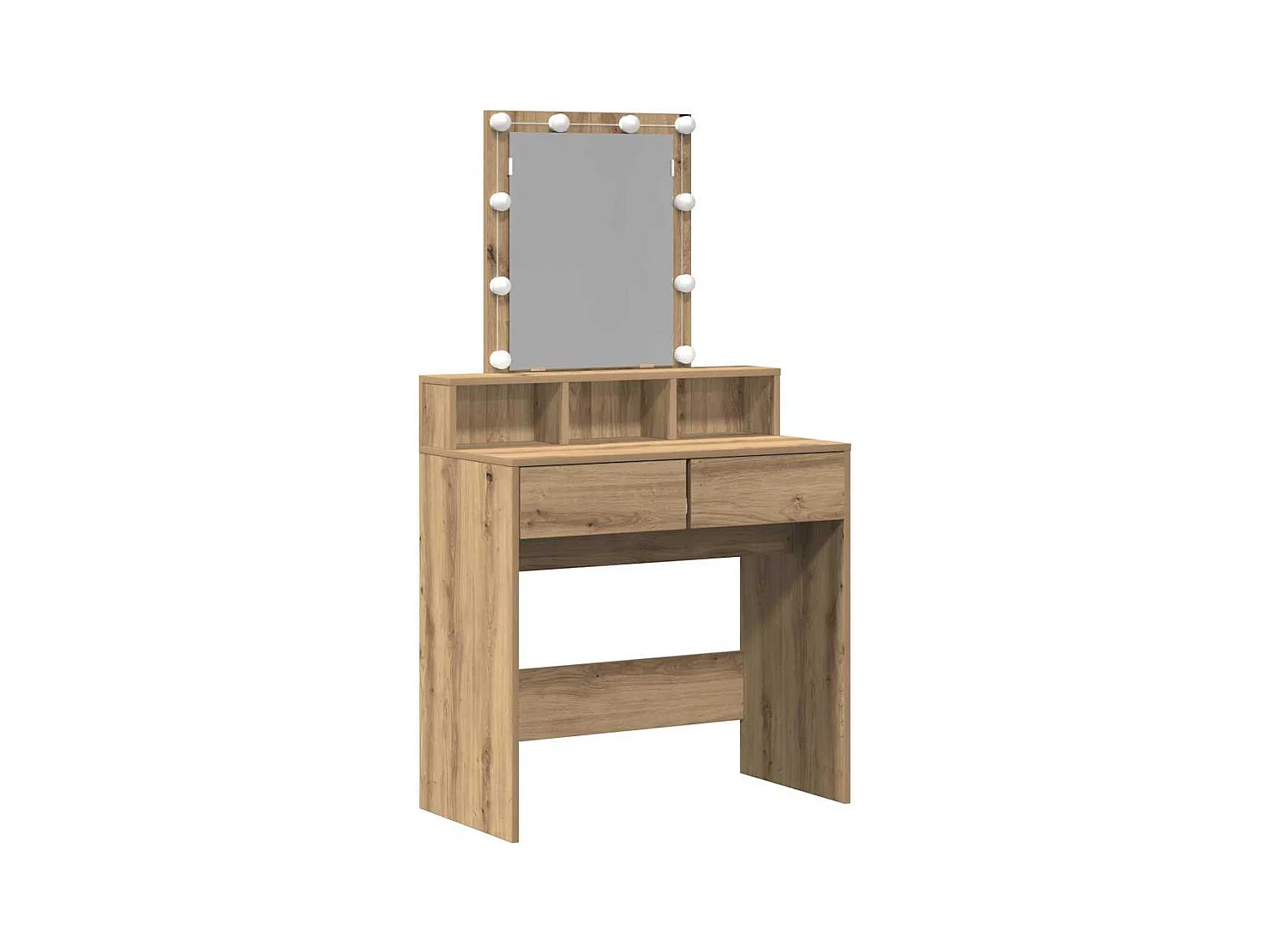 Coiffeuse chêne artisanal 80 x 41 x 144,5 cm Bois d'ingénierie