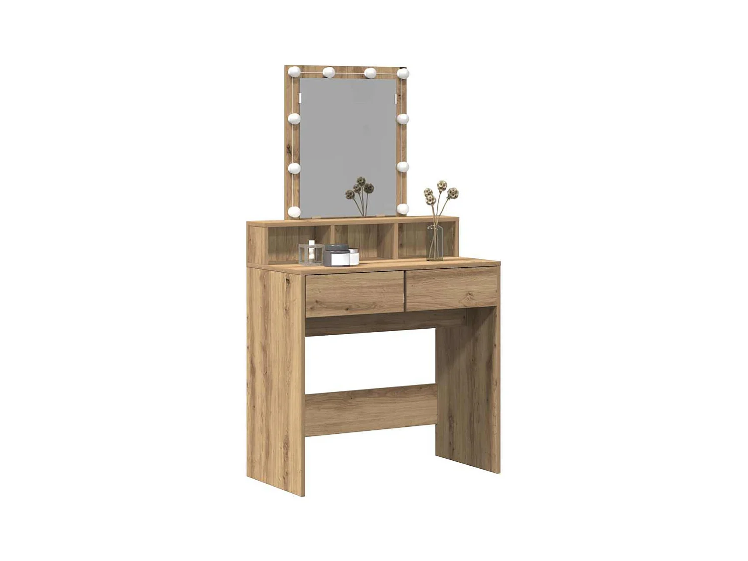 Coiffeuse chêne artisanal 80 x 41 x 144,5 cm Bois d'ingénierie