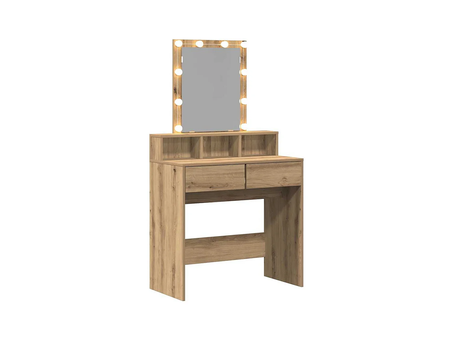 Coiffeuse chêne artisanal 80 x 41 x 144,5 cm Bois d'ingénierie