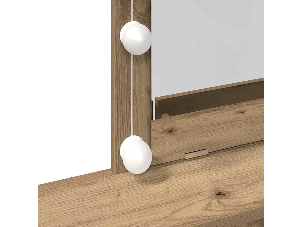 Coiffeuse chêne artisanal 80 x 41 x 144,5 cm Bois d'ingénierie