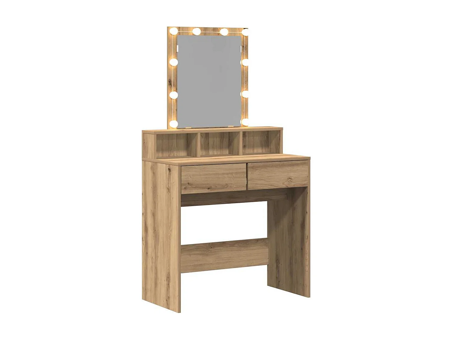 Coiffeuse chêne artisanal 80 x 41 x 144,5 cm Bois d'ingénierie