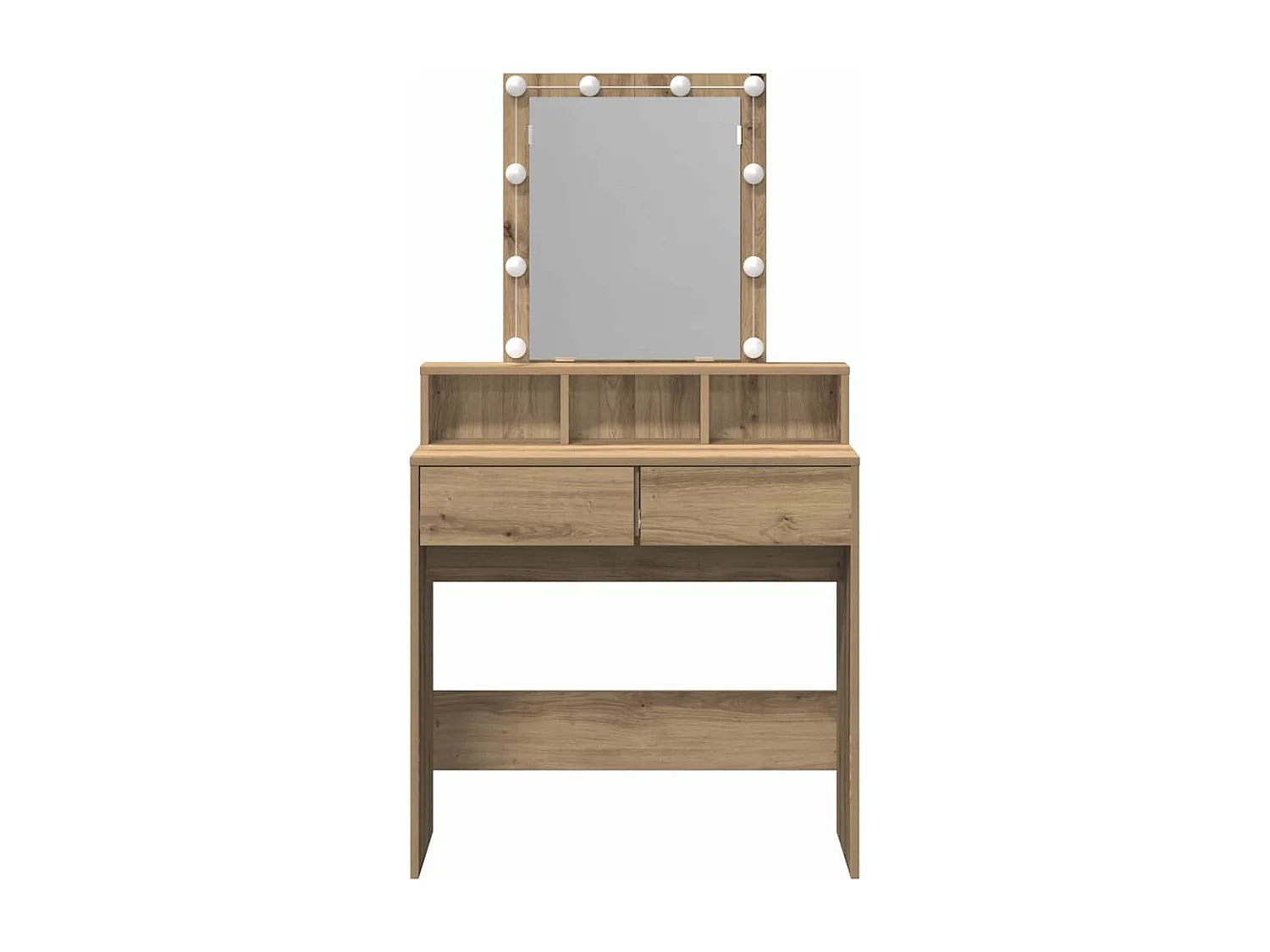 Coiffeuse chêne artisanal 80 x 41 x 144,5 cm Bois d'ingénierie