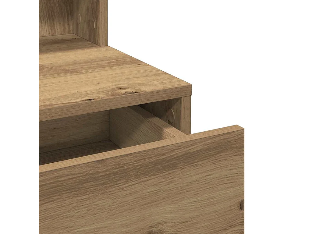 Coiffeuse chêne artisanal 80 x 41 x 144,5 cm Bois d'ingénierie