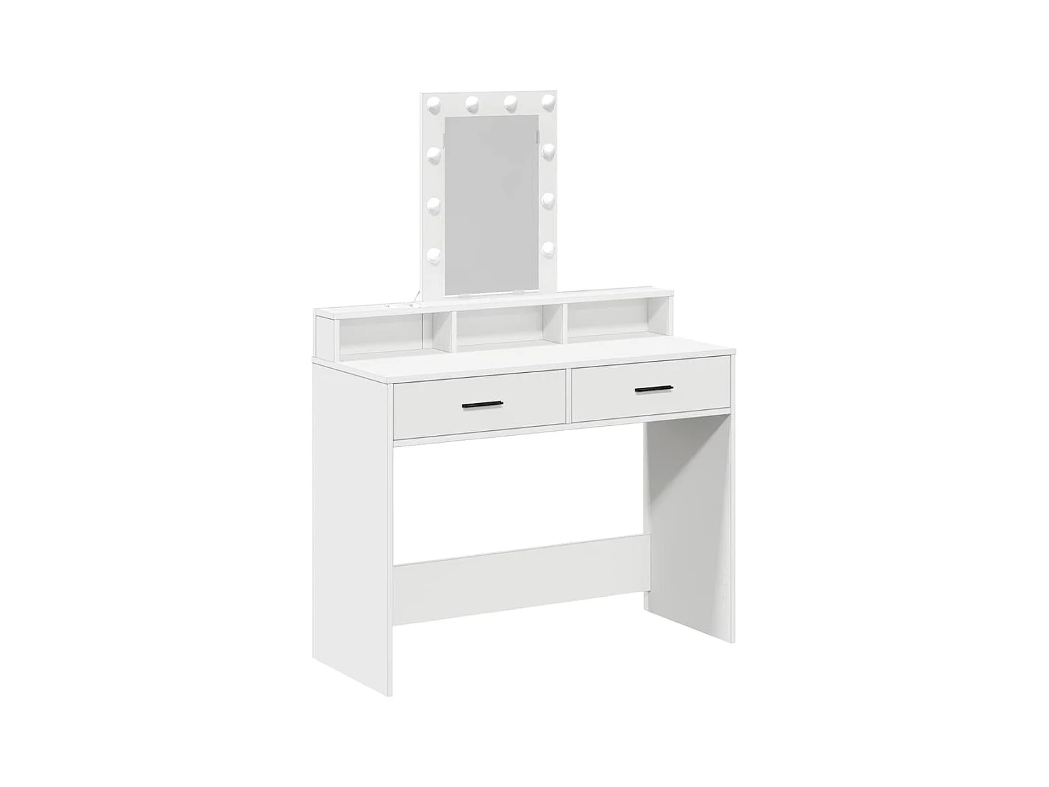 Table de Toilette Blanc 100 x 41 x 140 cm Bois d'ingénierie