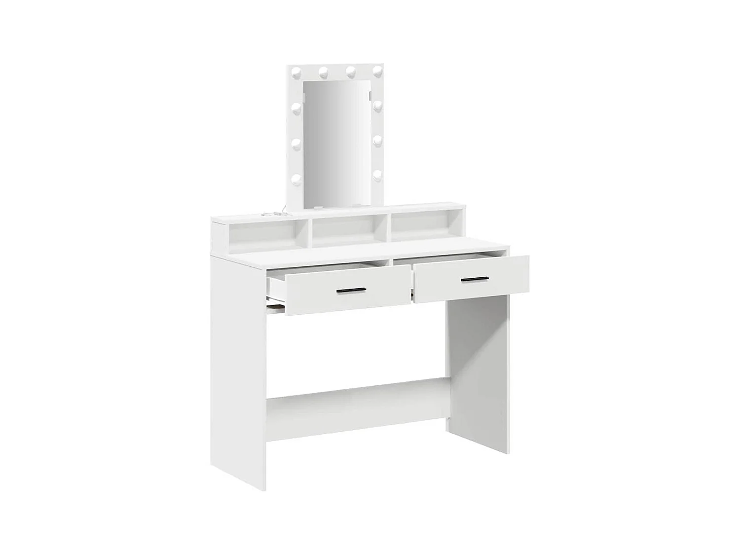 Table de Toilette Blanc 100 x 41 x 140 cm Bois d'ingénierie