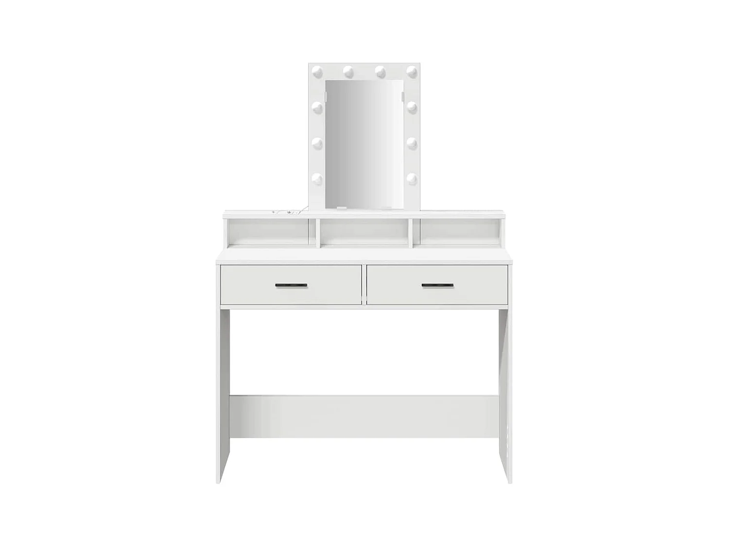 Table de Toilette Blanc 100 x 41 x 140 cm Bois d'ingénierie