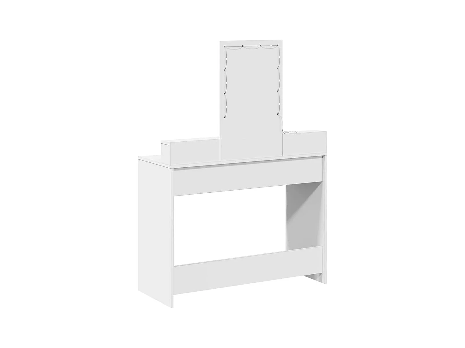 Table de Toilette Blanc 100 x 41 x 140 cm Bois d'ingénierie