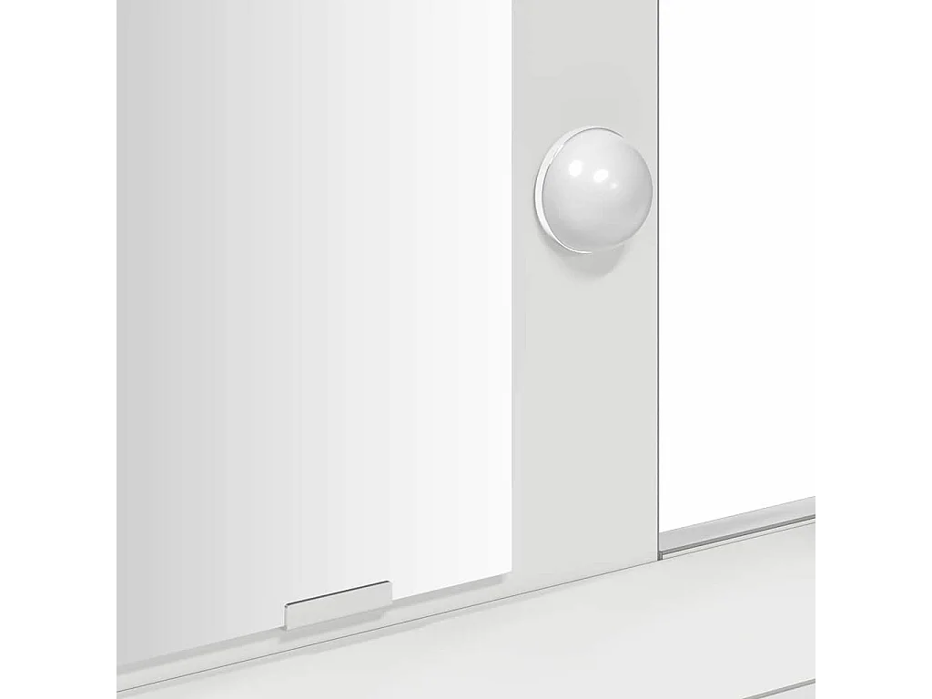 Witte kaptafel 100 x 41 x 140 cm van bewerkt hout