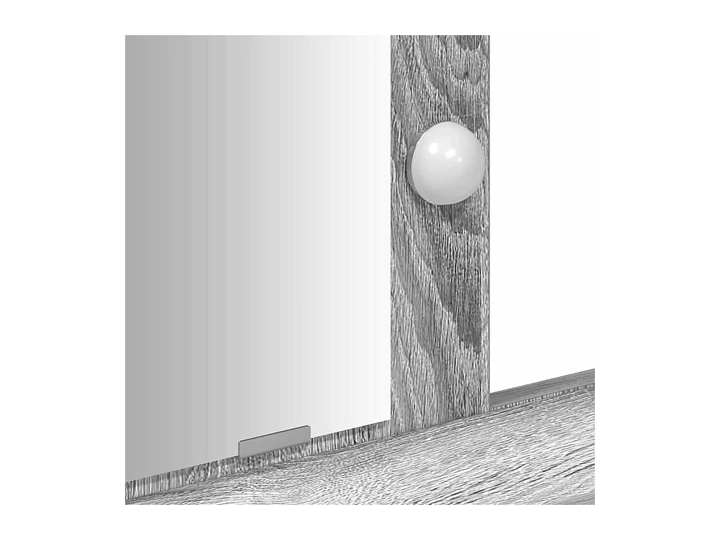 Grijze kaptafel 100 x 41 x 140 cm bewerkt hout