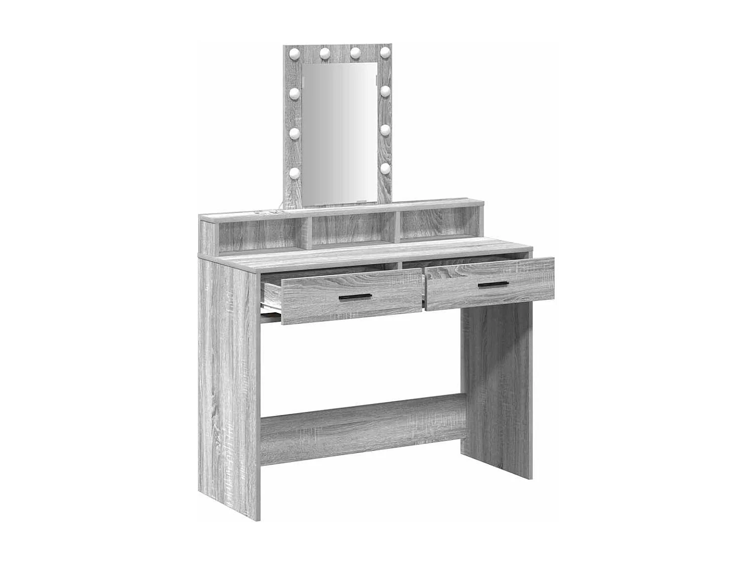 Table de Toilette Gris 100 x 41 x 140 cm Bois d'ingénierie