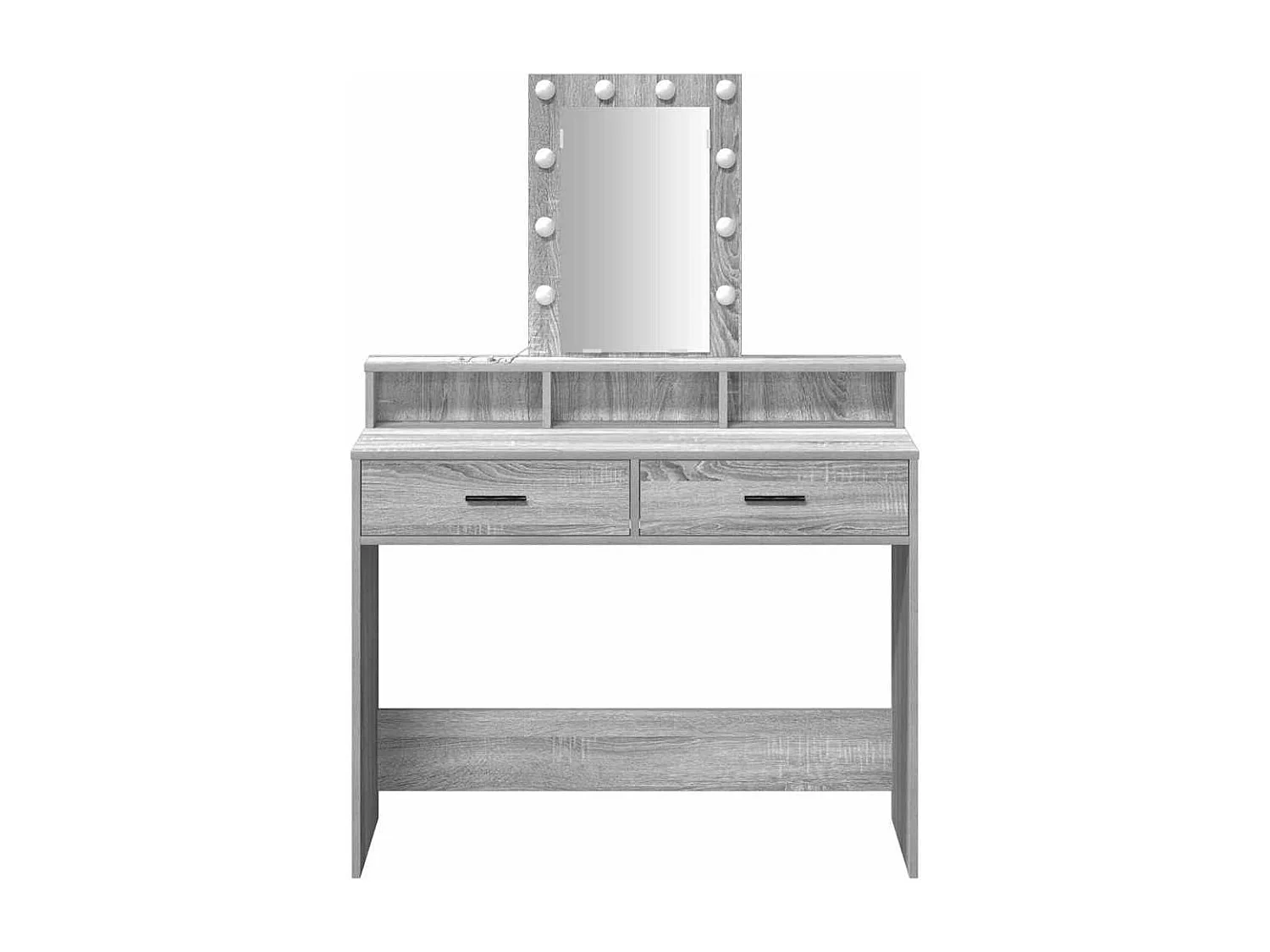 Table de Toilette Gris 100 x 41 x 140 cm Bois d'ingénierie