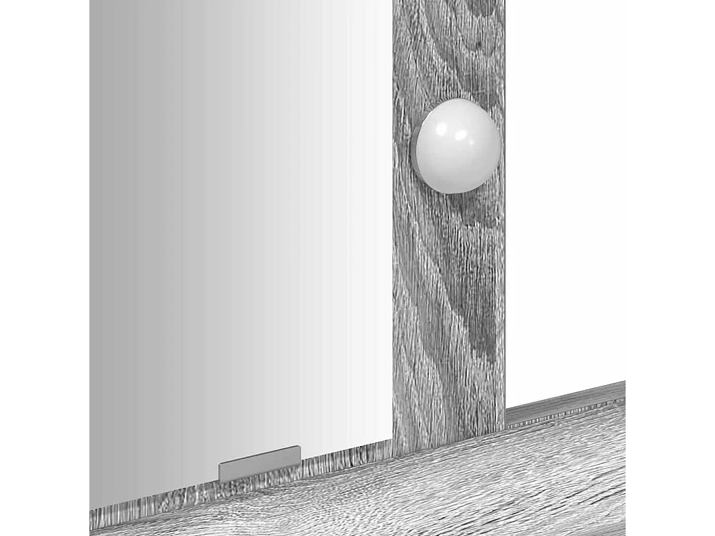 Table de Toilette Gris 100 x 41 x 140 cm Bois d'ingénierie