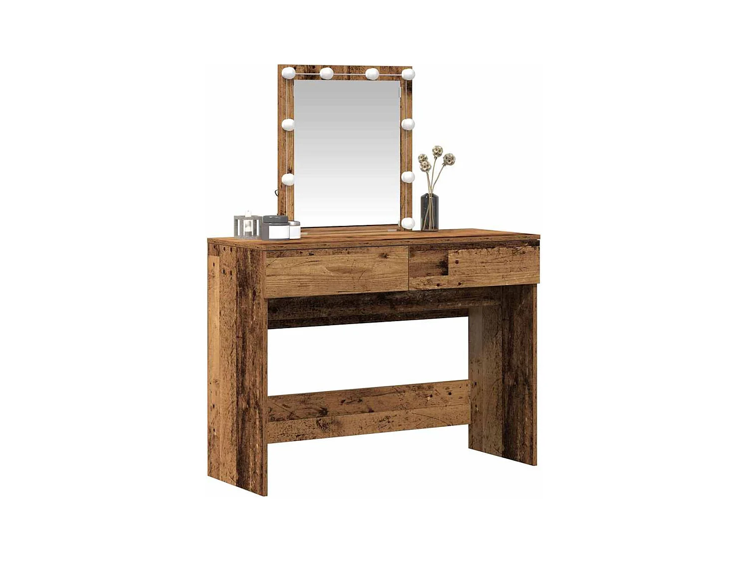 Coiffeuse Bois Ancien 100 x 40 x 130 cm Bois d'ingénierie