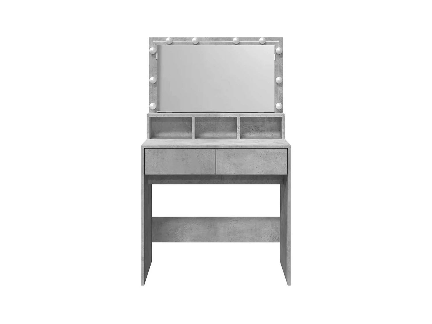 Betongrijze LED kaptafel 80x41x134,5 cm