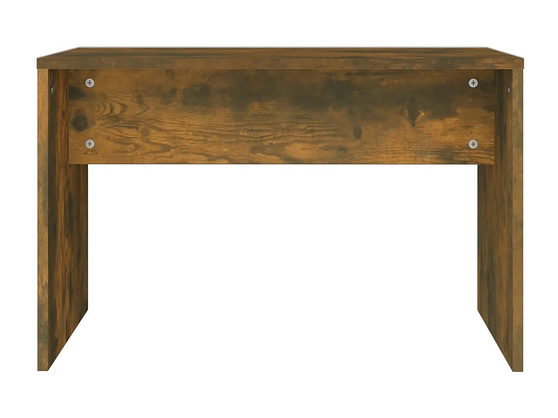 Gerookte eikenhouten kaptafelset 74,5x40x141 cm