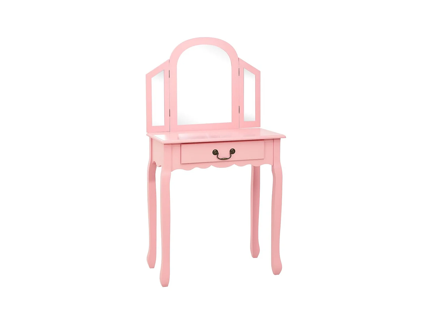 Toletta e sgabello Rose 65x36x128 cm Legno di Paulownia MDF