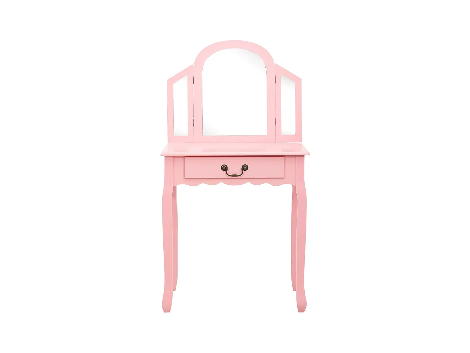 Toletta e sgabello Rose 65x36x128 cm Legno di Paulownia MDF