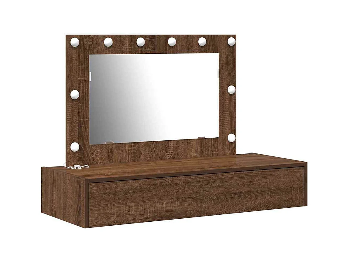 Table de Toilette Marron 100 x 40 x 70 cm Bois d'ingénierie