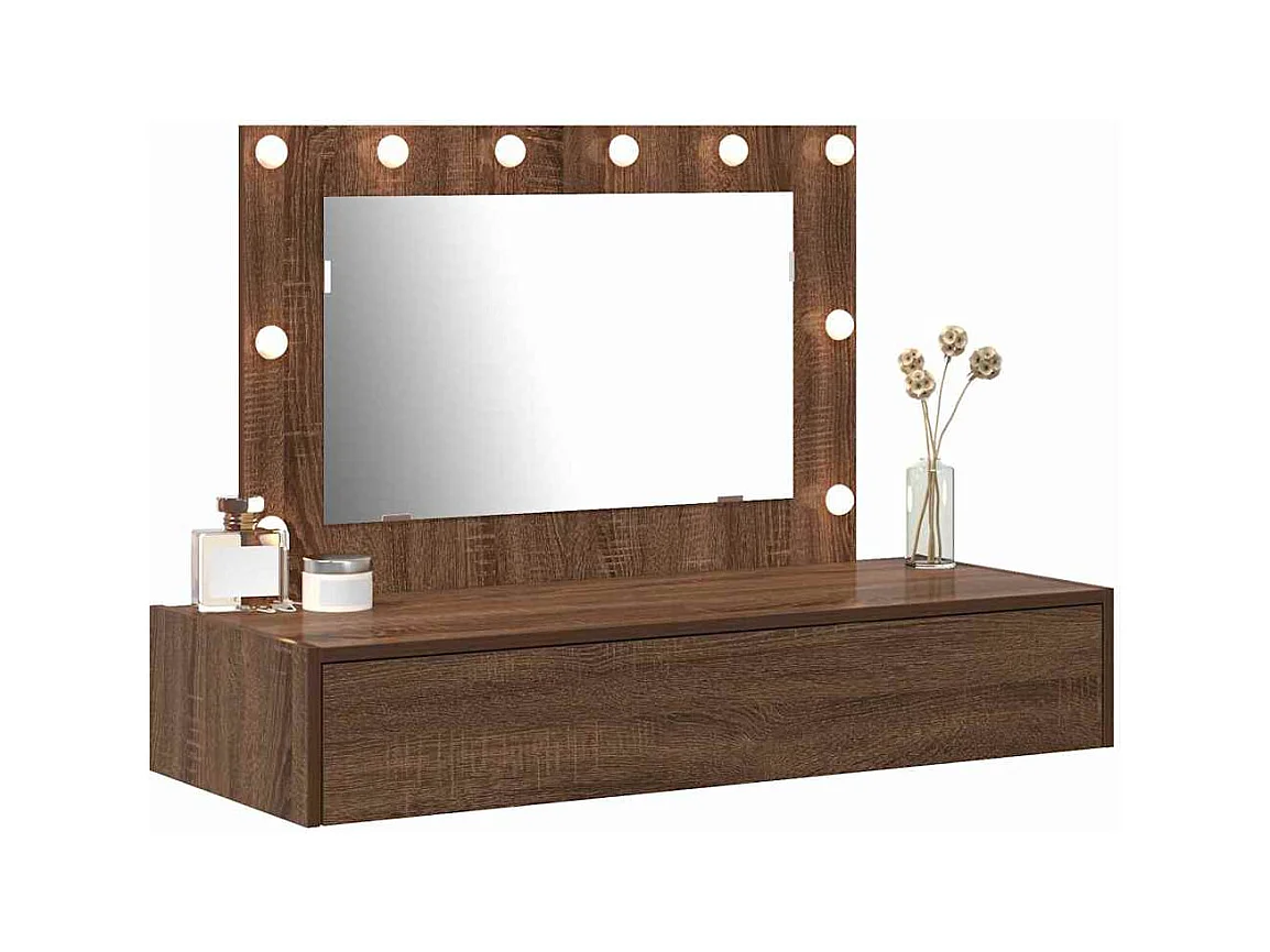 Table de Toilette Marron 100 x 40 x 70 cm Bois d'ingénierie