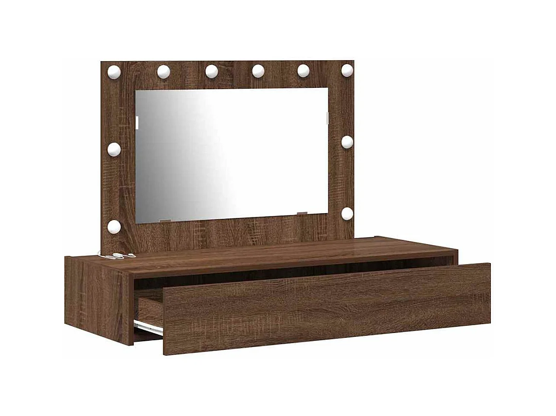 Table de Toilette Marron 100 x 40 x 70 cm Bois d'ingénierie