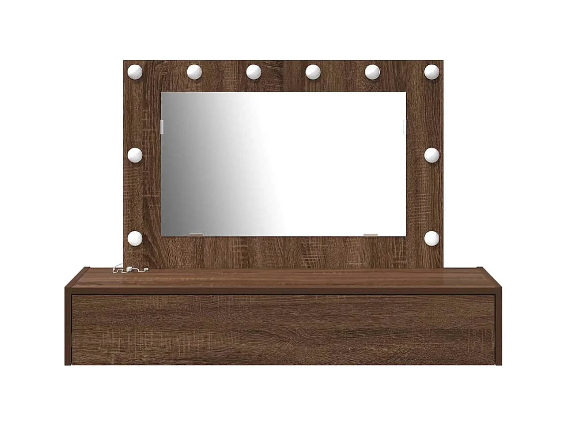 Table de Toilette Marron 100 x 40 x 70 cm Bois d'ingénierie