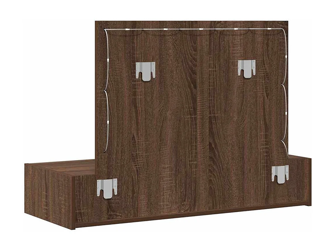 Table de Toilette Marron 100 x 40 x 70 cm Bois d'ingénierie