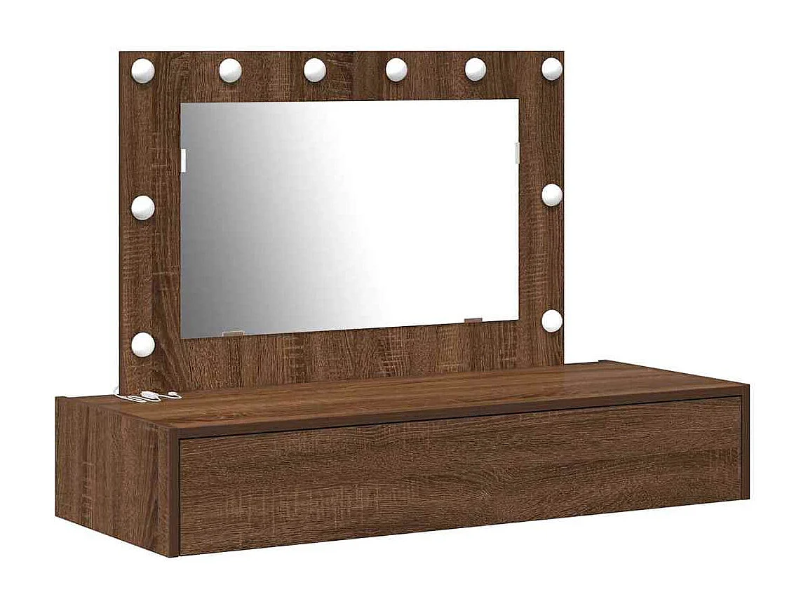 Table de Toilette Marron 100 x 40 x 70 cm Bois d'ingénierie