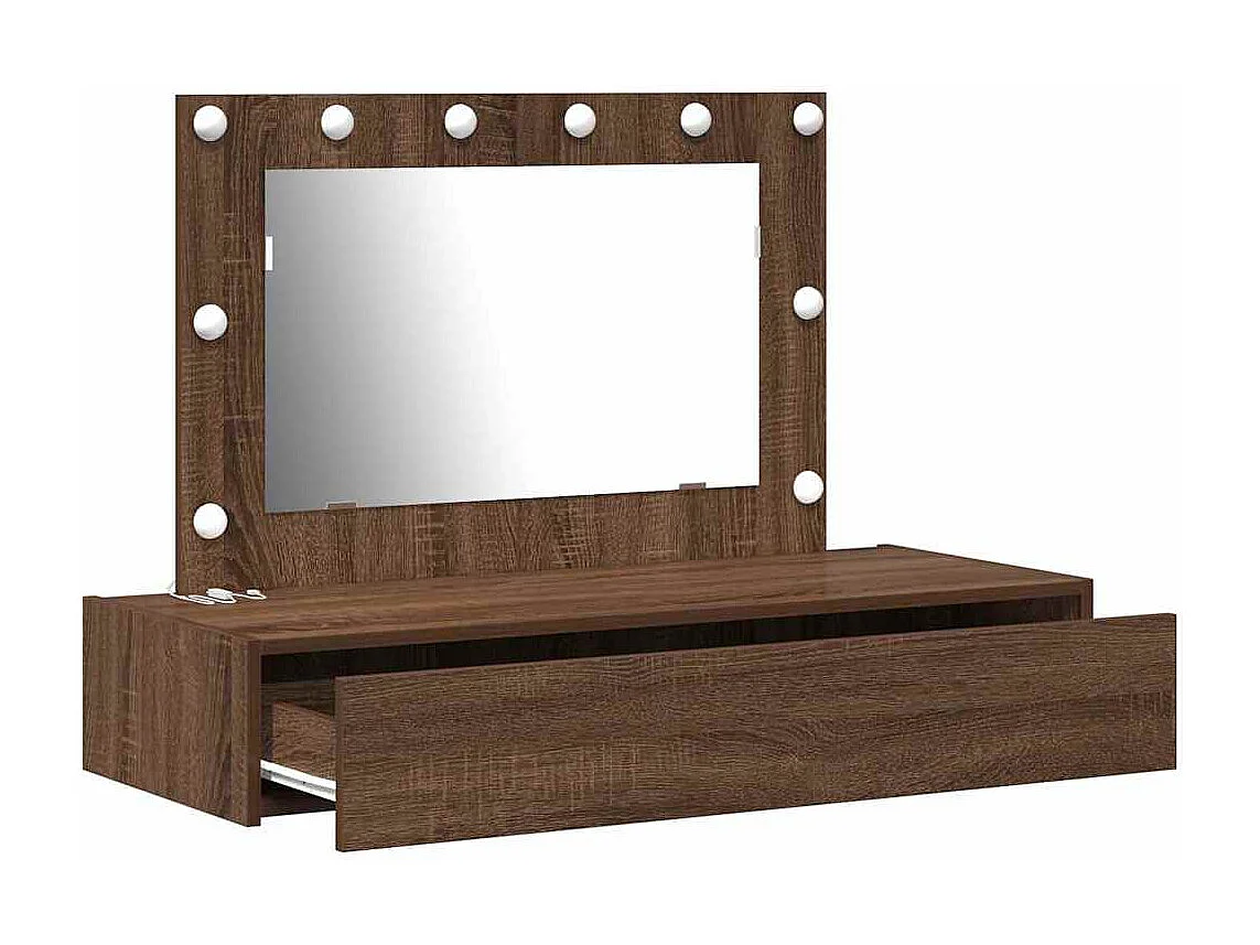 Table de Toilette Marron 100 x 40 x 70 cm Bois d'ingénierie