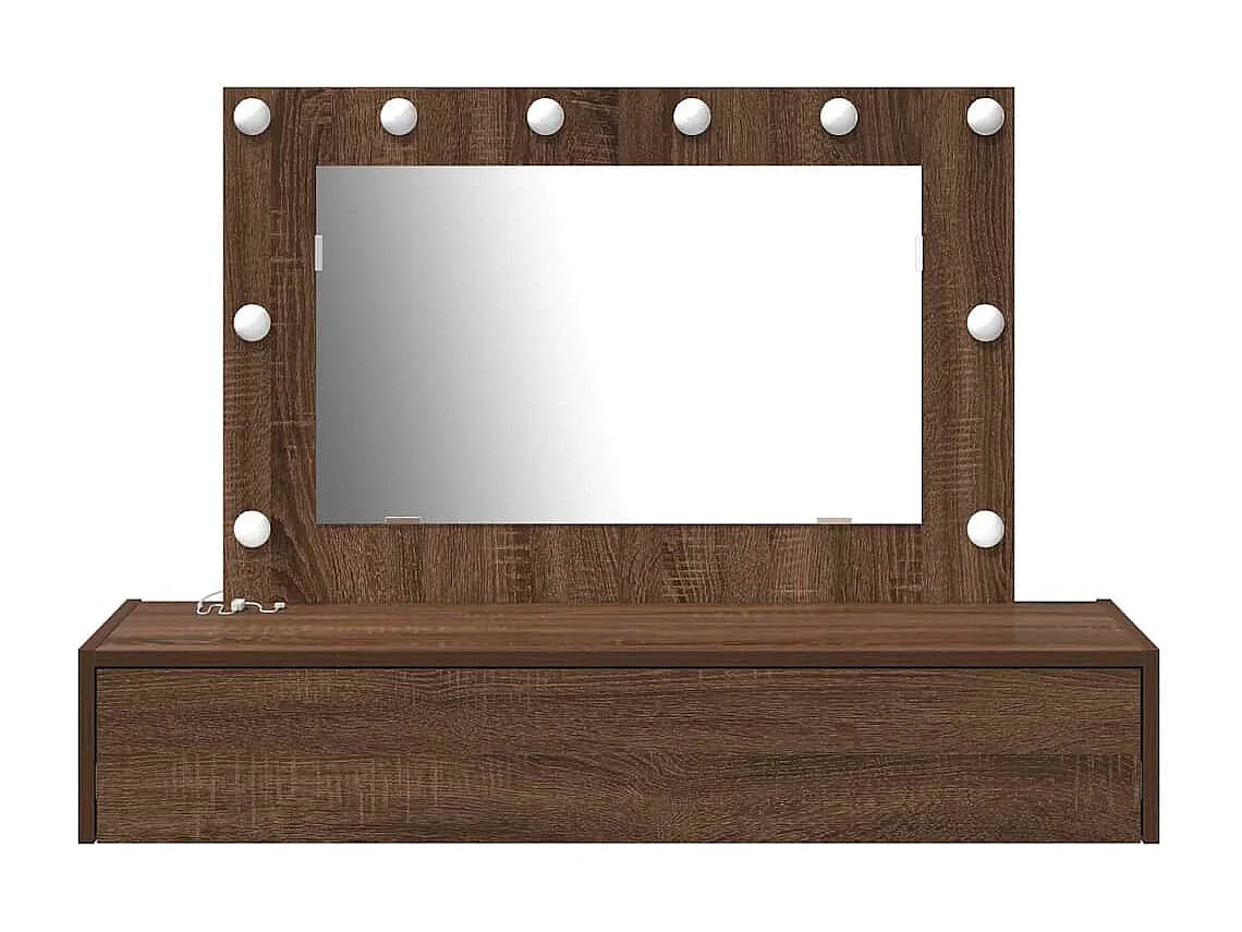 Table de Toilette Marron 100 x 40 x 70 cm Bois d'ingénierie