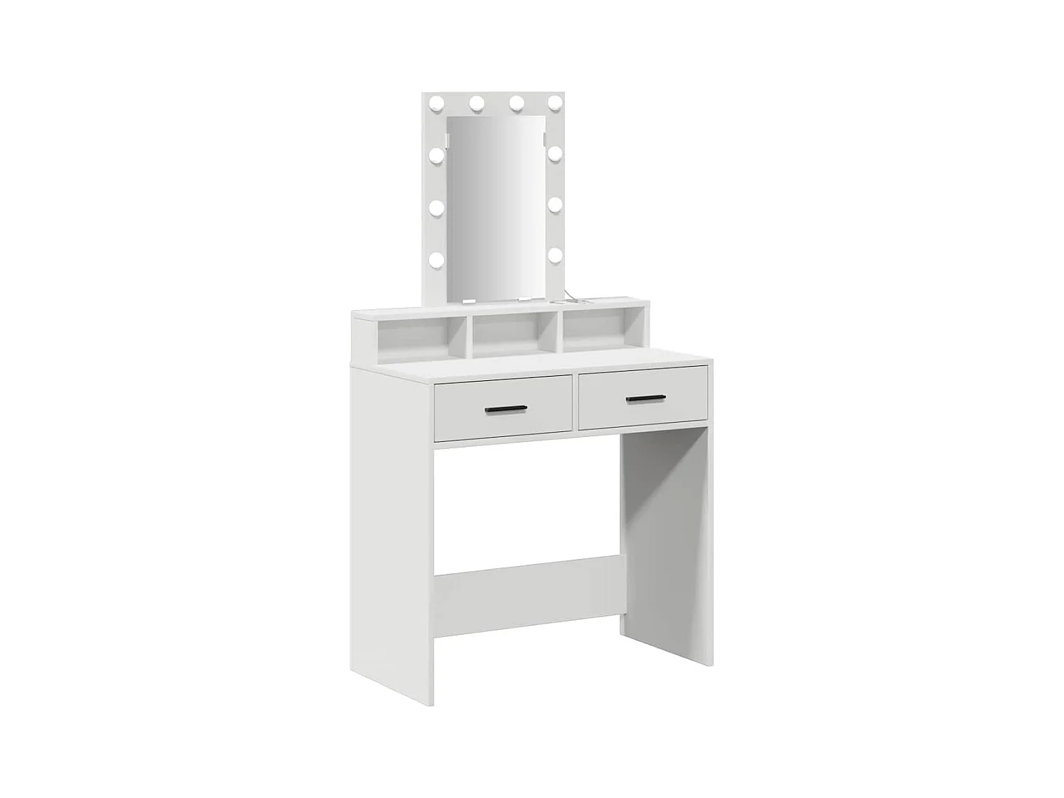 Table de Toilette Blanc 79 x 41 x 140 cm Bois d'ingénierie