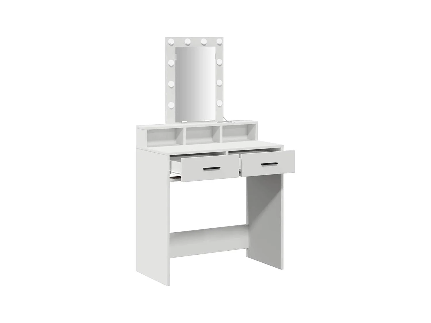 Table de Toilette Blanc 79 x 41 x 140 cm Bois d'ingénierie