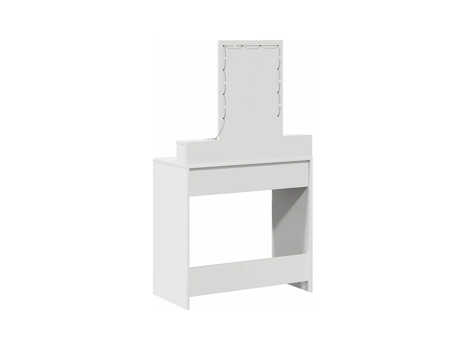 Table de Toilette Blanc 79 x 41 x 140 cm Bois d'ingénierie