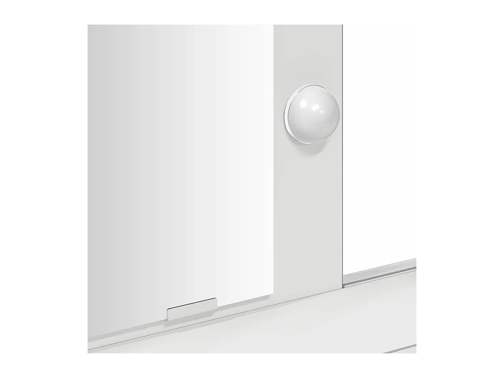 Table de Toilette Blanc 79 x 41 x 140 cm Bois d'ingénierie