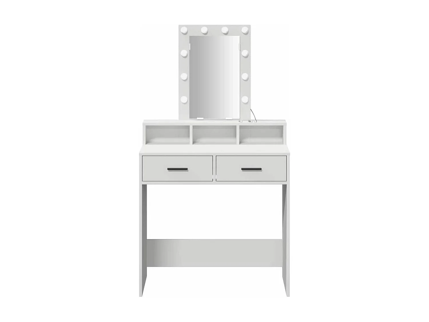 Tocador blanco 79 x 41 x 140 cm Madera de ingeniería