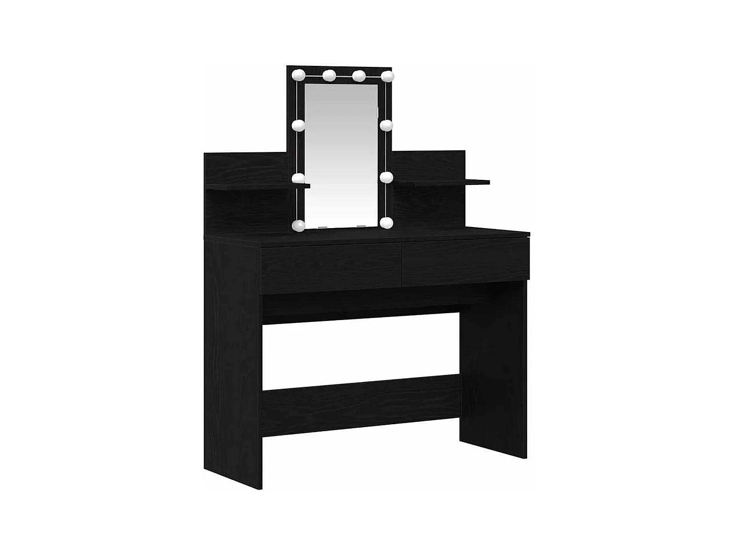 Coiffeuse Chêne noir 100 x 40 x 130 cm Bois d'ingénierie