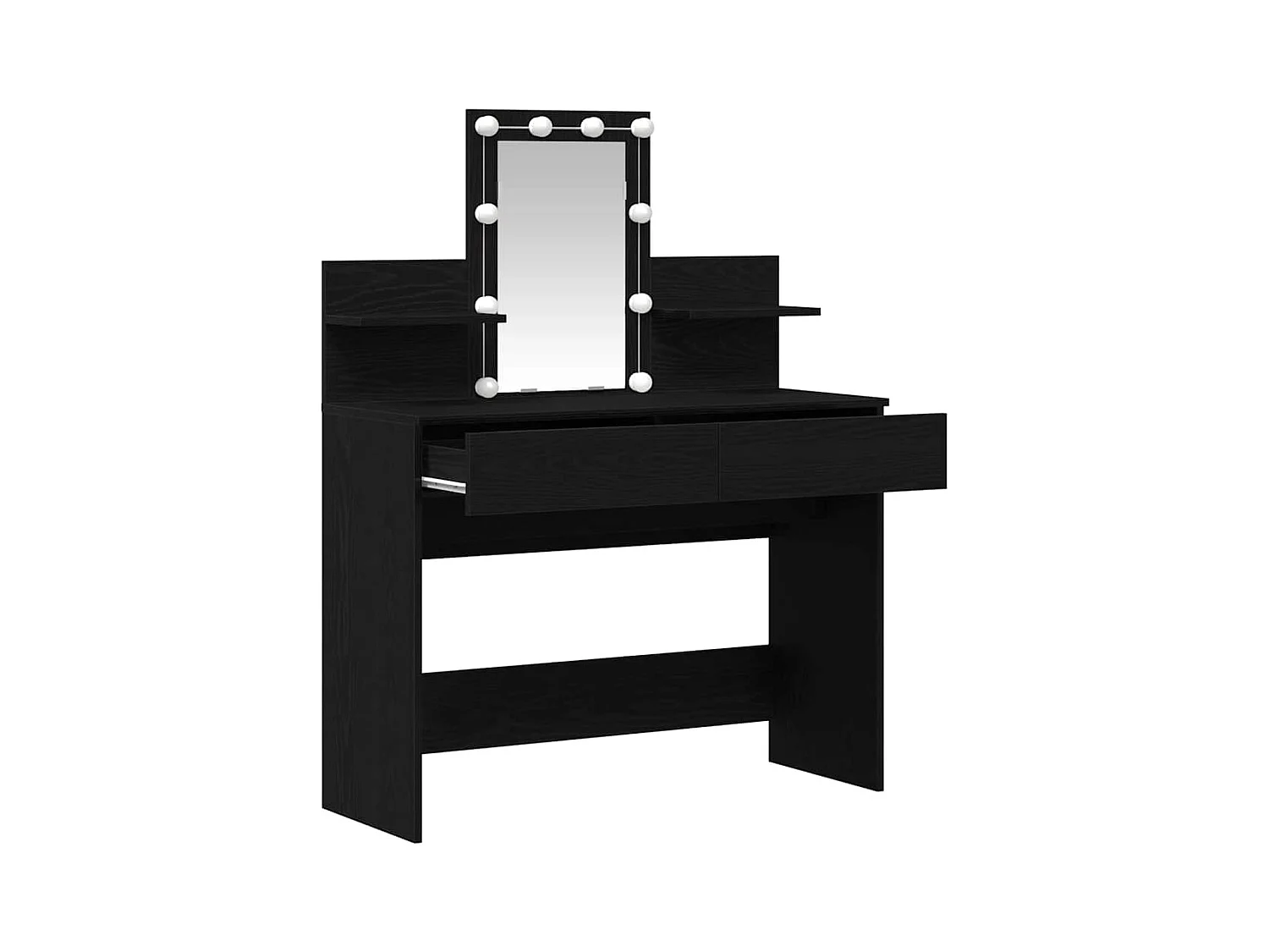 Coiffeuse Chêne noir 100 x 40 x 130 cm Bois d'ingénierie