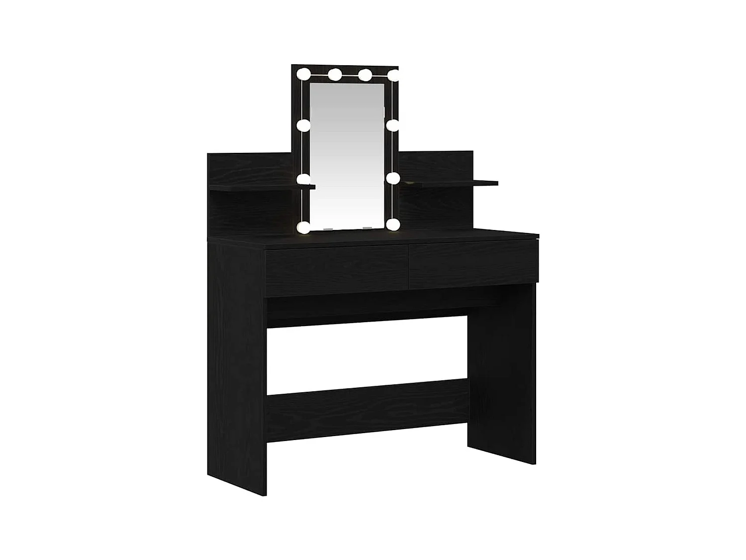 Coiffeuse Chêne noir 100 x 40 x 130 cm Bois d'ingénierie